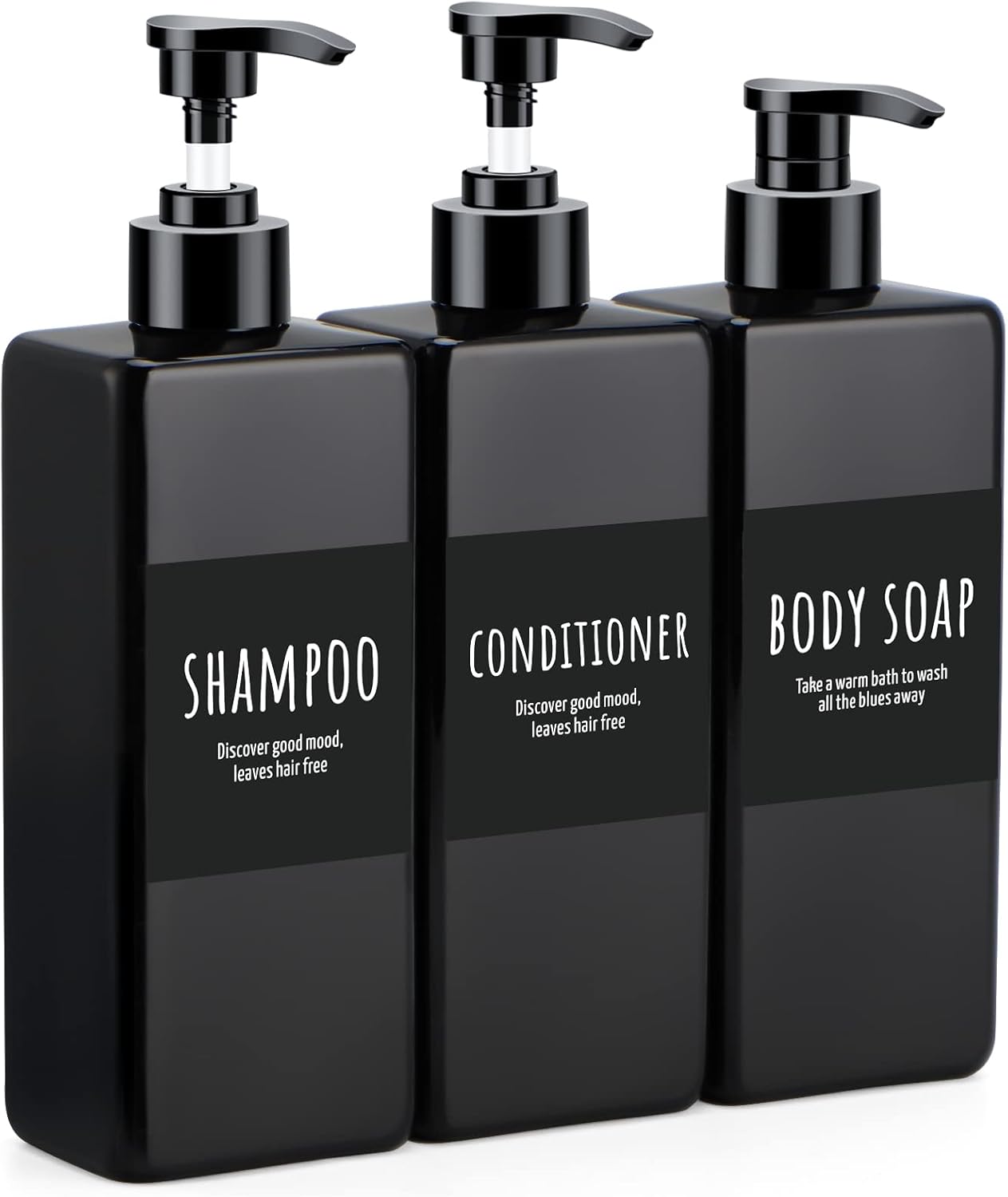 Refillable Shower Dispenser Set - 16.9oz Dual Pump