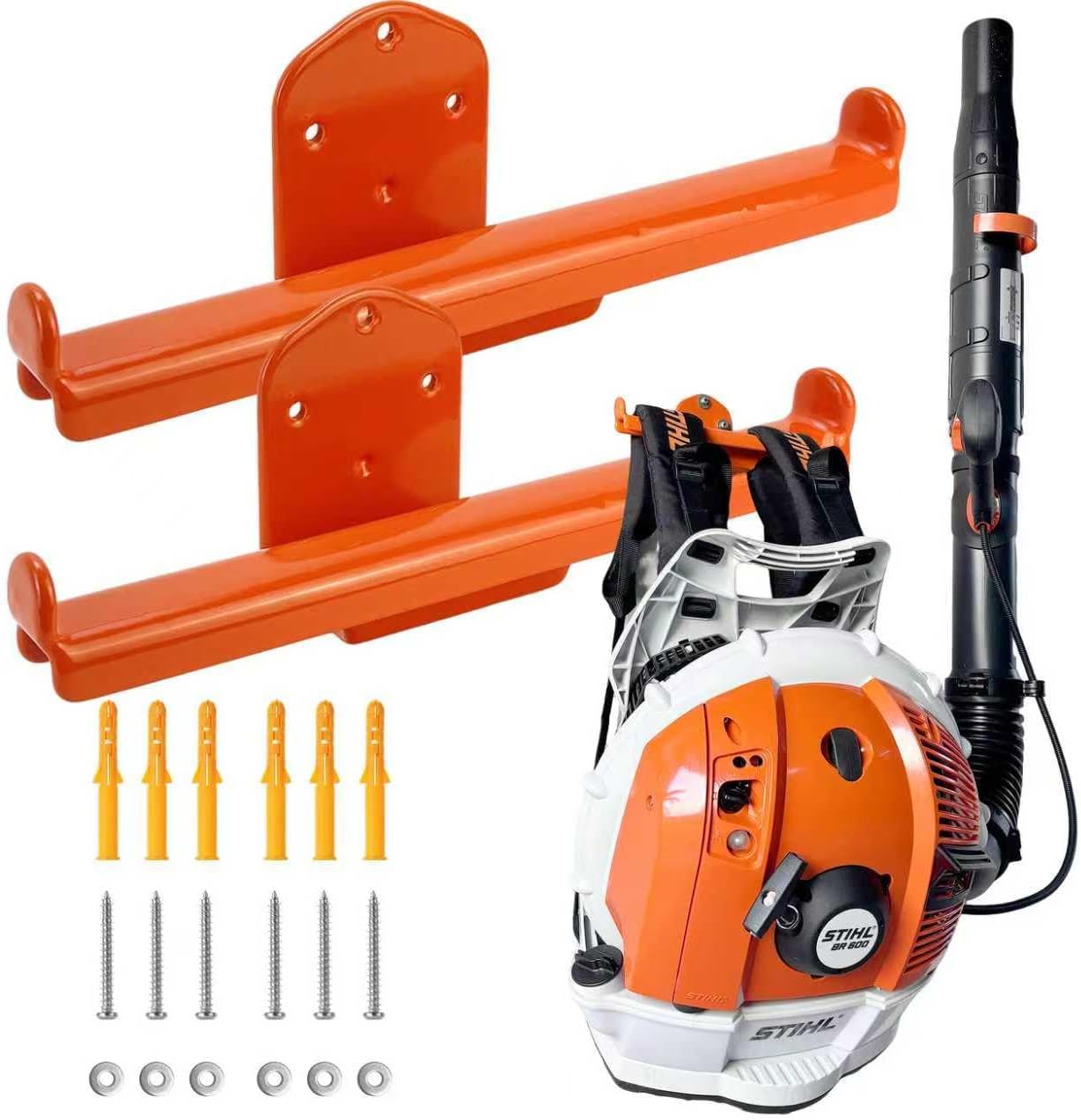 Backpack Leaf Blower Hanger for Garage Organization Storage
