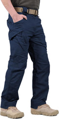 Men's Ripstop Tactical Cargo Pants - Water Resistant Stretch EDC Shoes