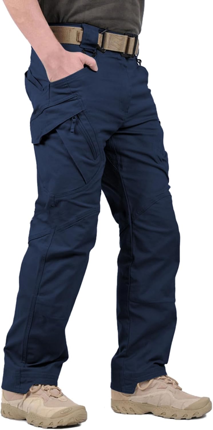 Men's Ripstop Tactical Pants Lightweight Water Resistant Cargo