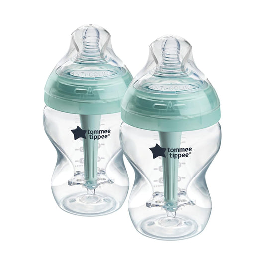 Tommee Tippee Anti-Colic Baby Bottles, Self-Sterilizing, 9oz, Pack of 2