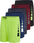 Men's 5 in Dry-Fit Running Workout Shorts 5-Pack - Pockets Real