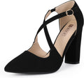 IDIFU Women's Chunky Heeled Pumps for Versatile Style and Comfort