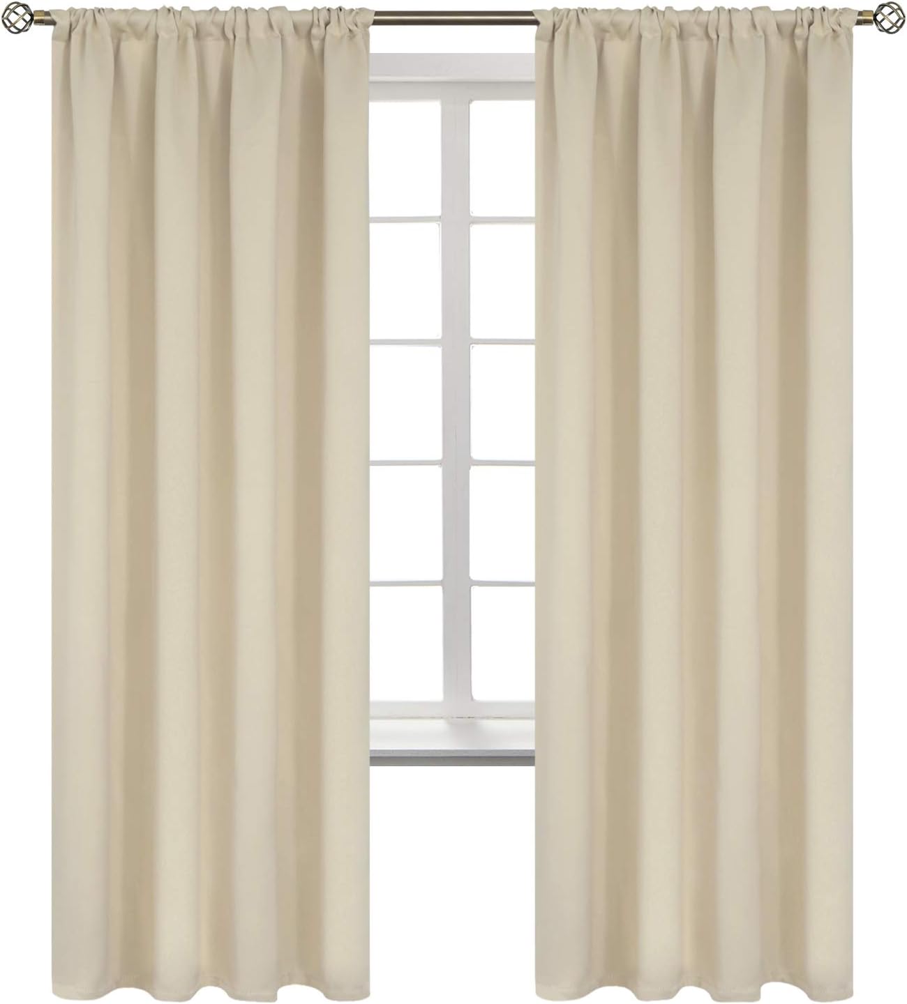 BGment Beige Room Darkening Curtains for Ultimate Privacy