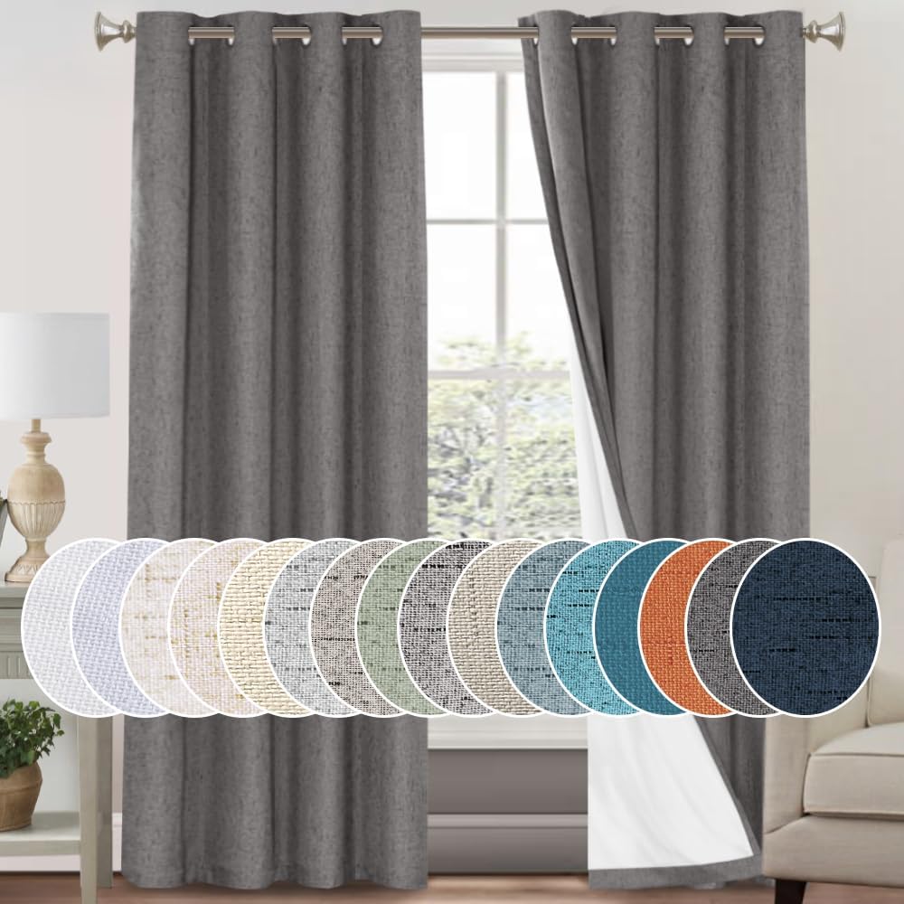 PrinceDeco Blackout Curtains for Bedroom and Living Room