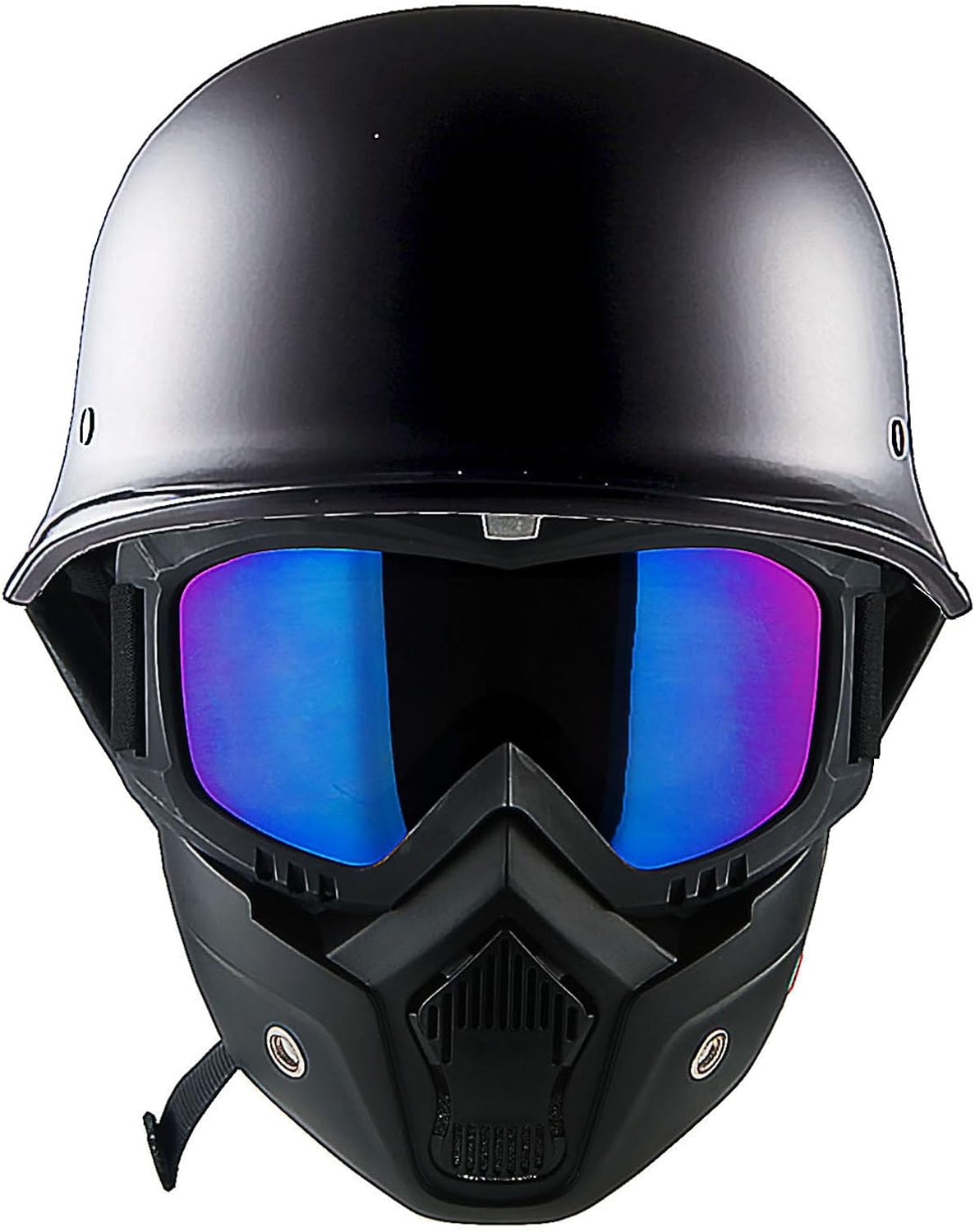 1Storm Novelty Motorcycle Helmet Half Face German Style DOT Approved