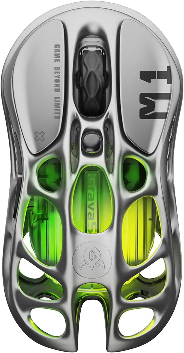 GravaStar Mercury M1 Pro Gaming Mouse: 26,000 DPI, Tri-Mode, 200H Battery