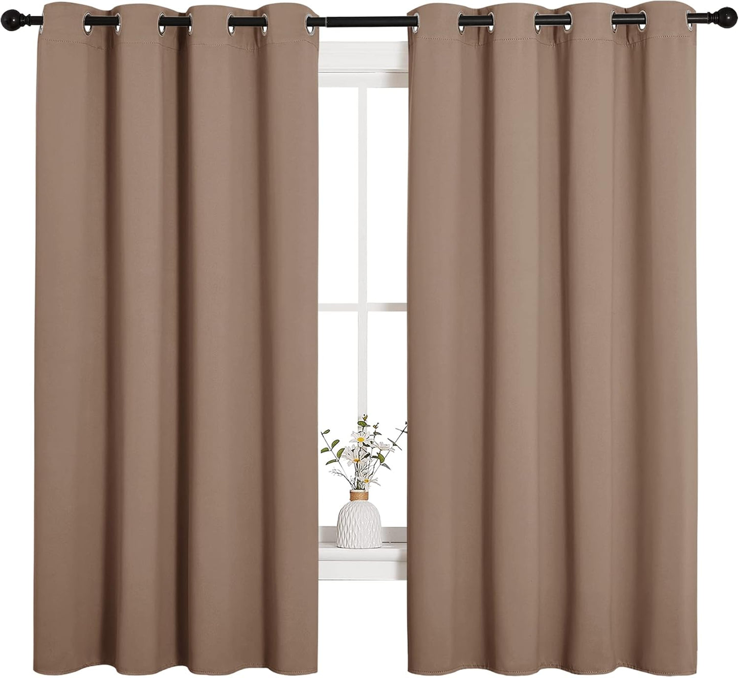 NICETOWN Blackout Window Curtains for Kitchen, 55 by 68 in