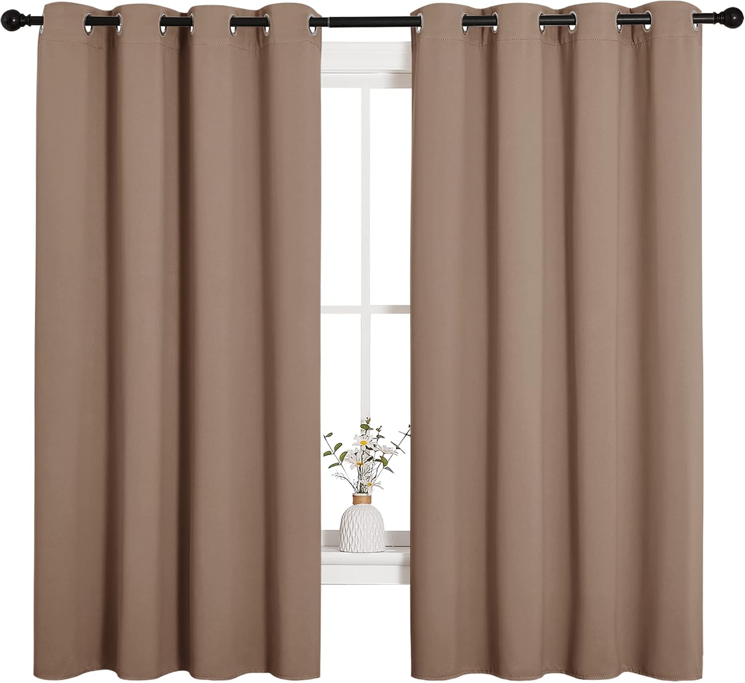NICETOWN Blackout Window Curtains for Kitchen, 55 by 68 in