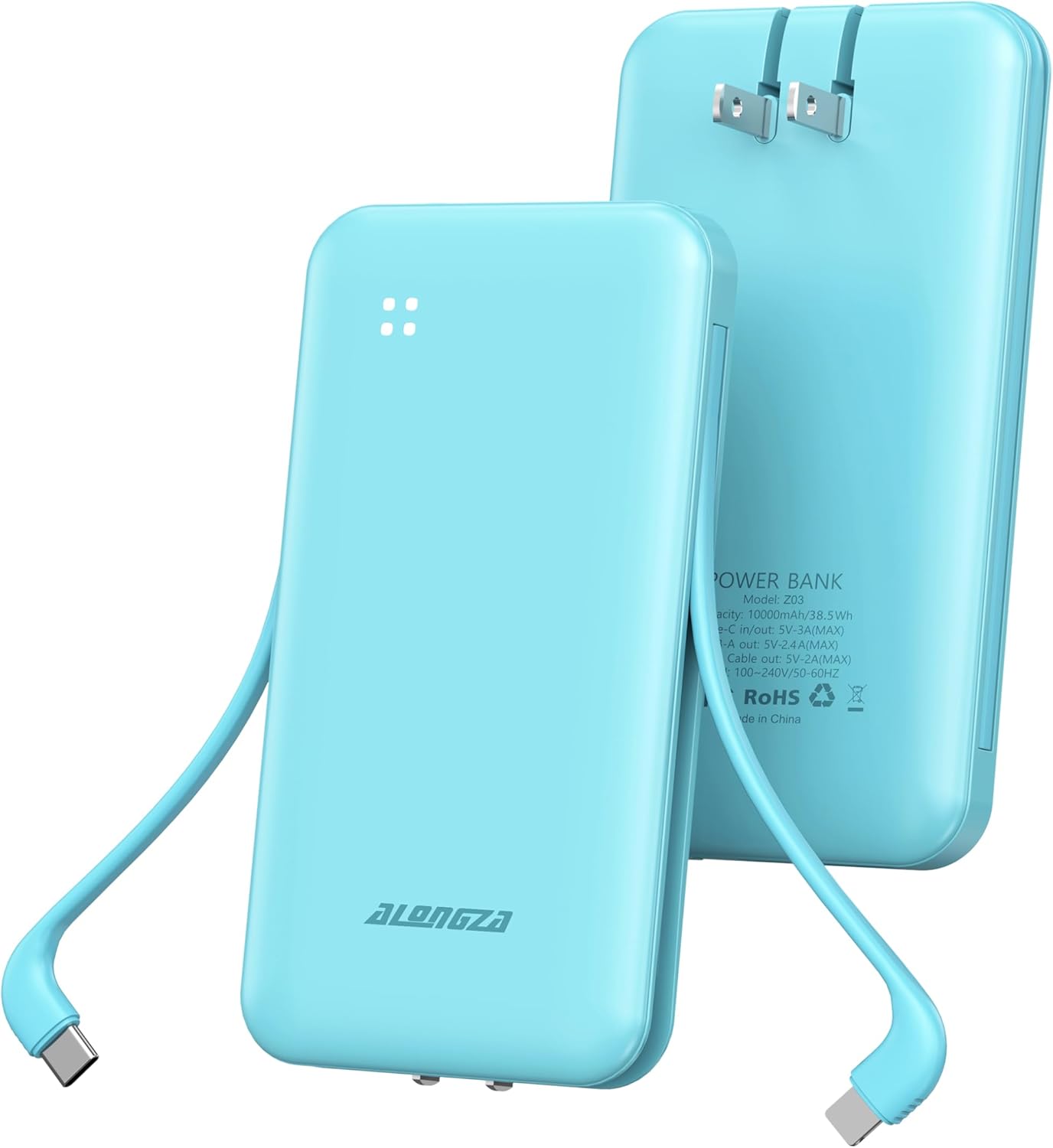 Alongza 10000mAh Fast Charge Power Bank