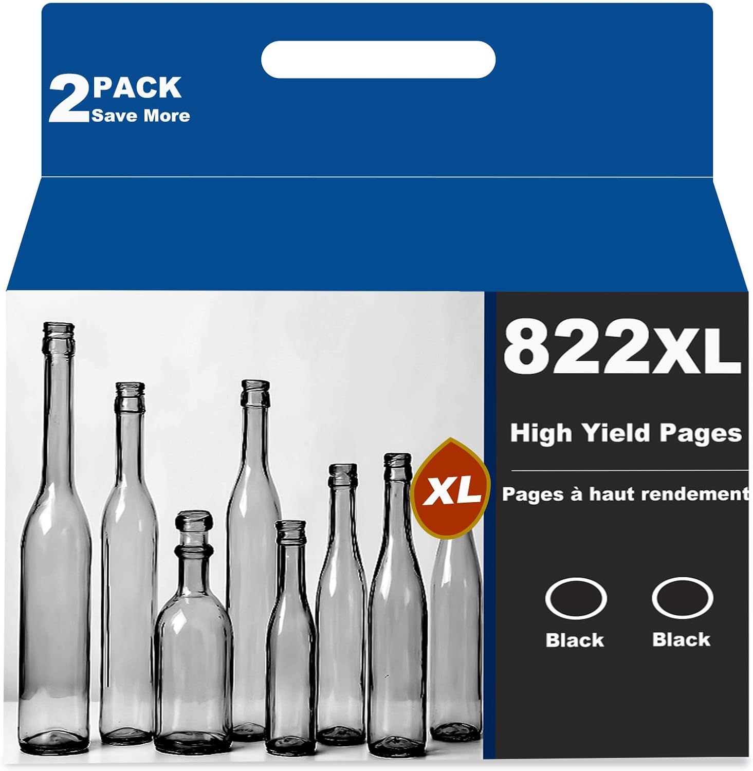 Remanufactured 822XL Ink Cartridge Replacement for WorkForce Pro