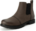 Women's Chelsea Boots Low Heel Slip On Lug Sole - Stylish Ankle