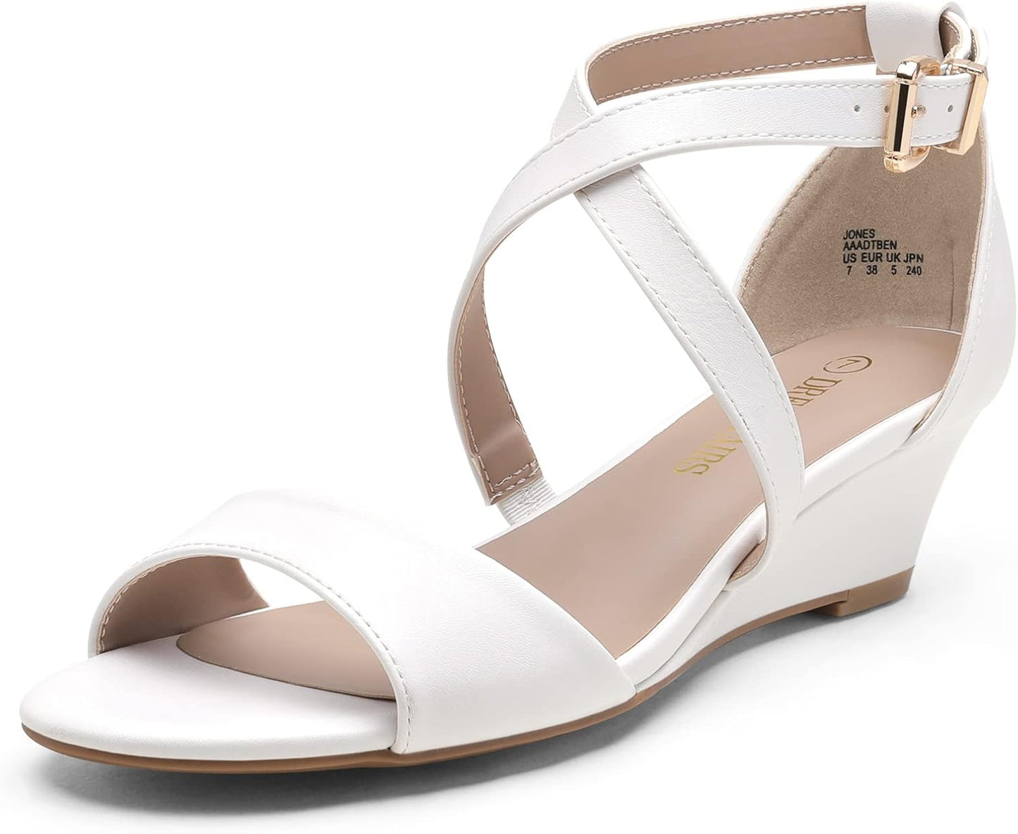 DREAM PAIRS Women's Low Wedge Sandals for Summer Style