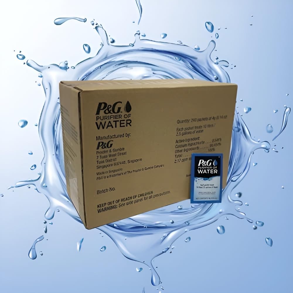 240 Portable Water Purifier Packets by P&G
