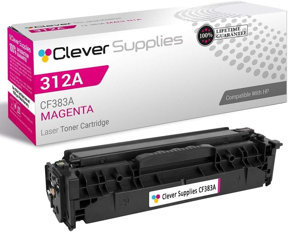 Clever Supplies Magenta Toner for HP Pro MFP M476DN CF383A
