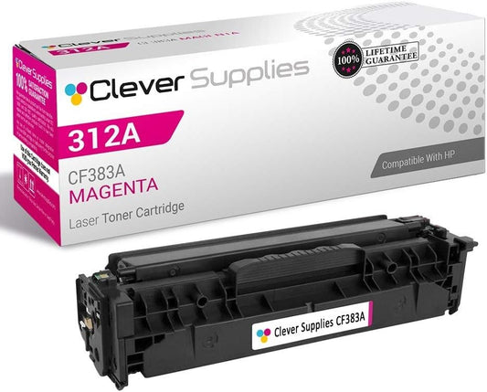 Clever Supplies Magenta Toner for HP Pro MFP M476DN CF383A