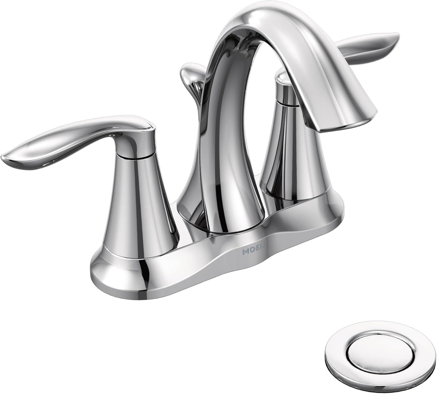 Moen Eva Chrome Two-Handle Bathroom Sink Faucet for Style