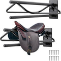 Saddle Rack Wall Mounted Saddle Stand - Space Saving Saddle Holder