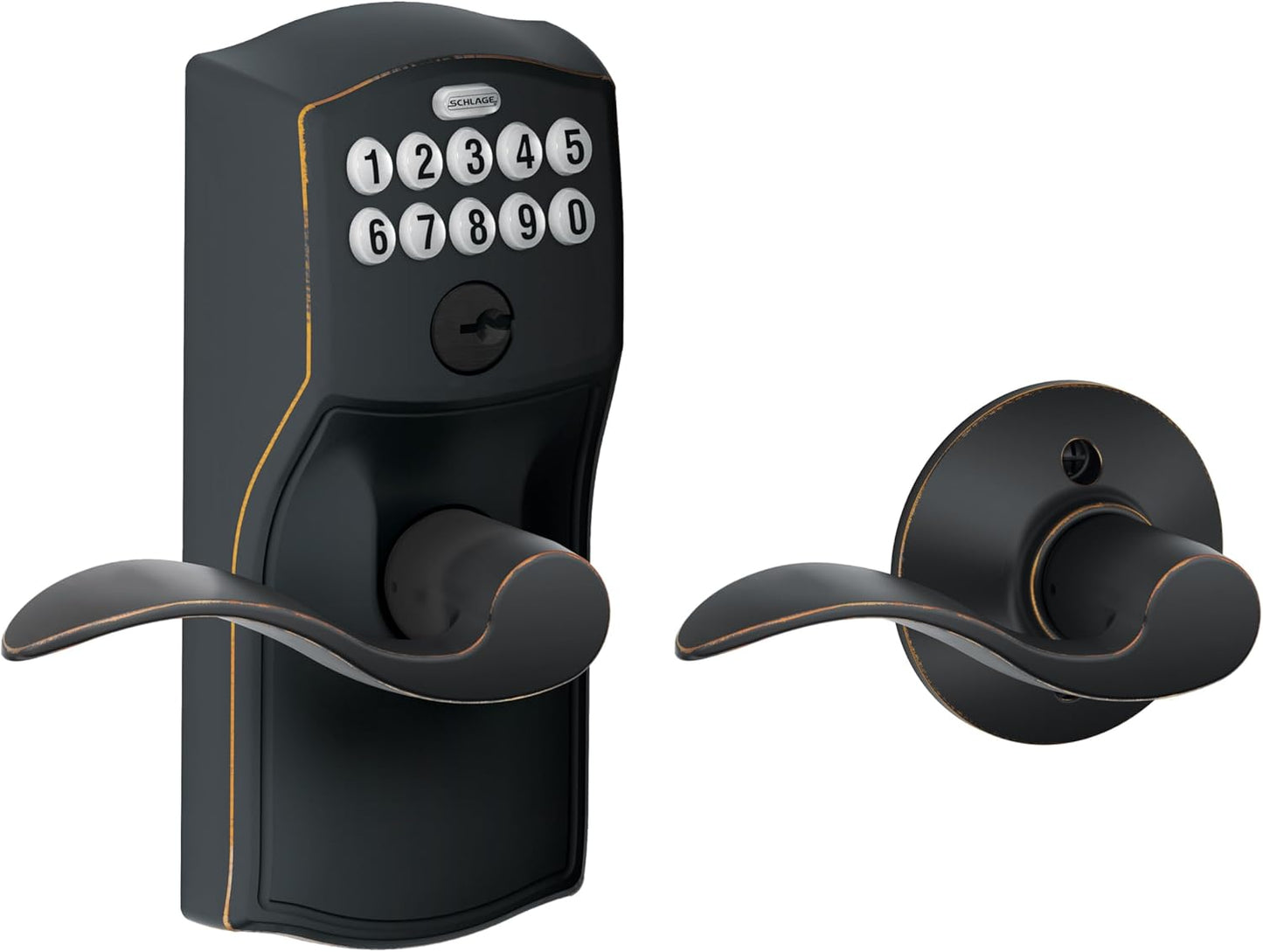 Schlage FE575 CAM 716 ACC Keypad Lock with Auto-Lock Feature