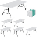 Vinyl Tablecloth 72x30 in with Flannel Backing - Waterproof, Elastic