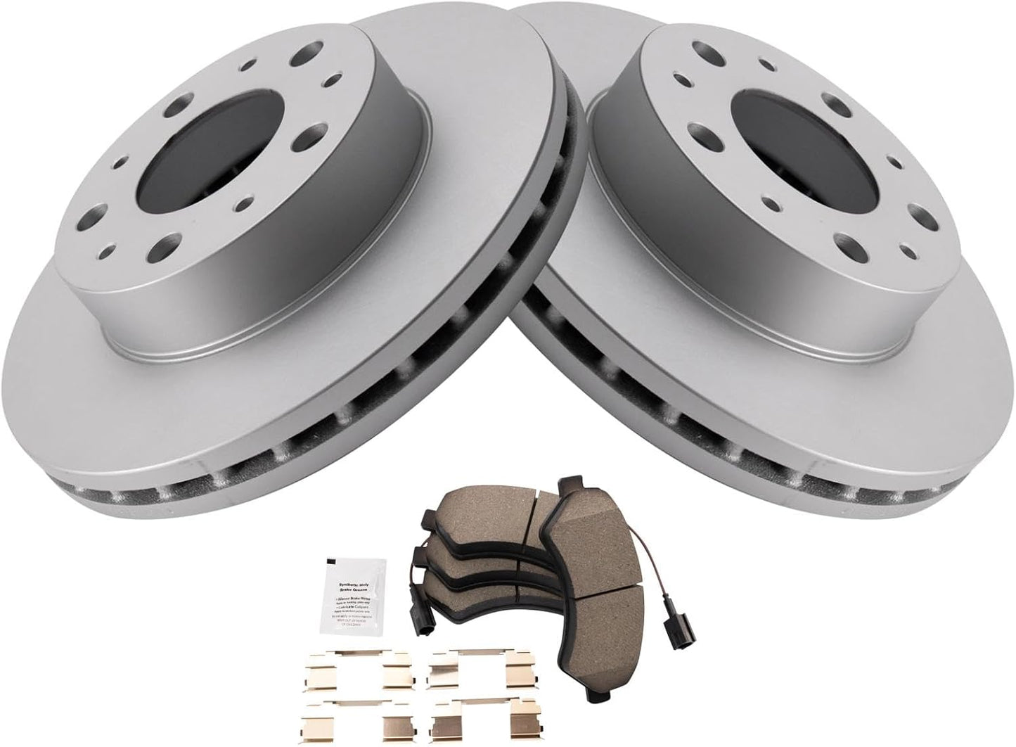 TRQ Front Brake Pad & Rotor Kit for 2014-2021 Ram ProMaster