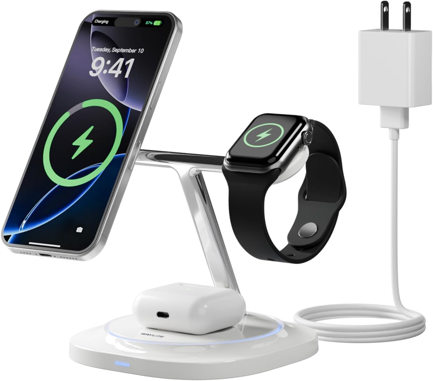 3 in 1 Magnetic Wireless Charger for Apple Devices - Fast Charging