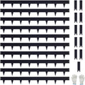Galvanized Steel Landscape Lawn Edging 10-Pack - Bendable 33 ft Border