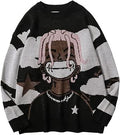 LATAHUO Long Sleeve Crewneck Anime Rapper Sweater for All
