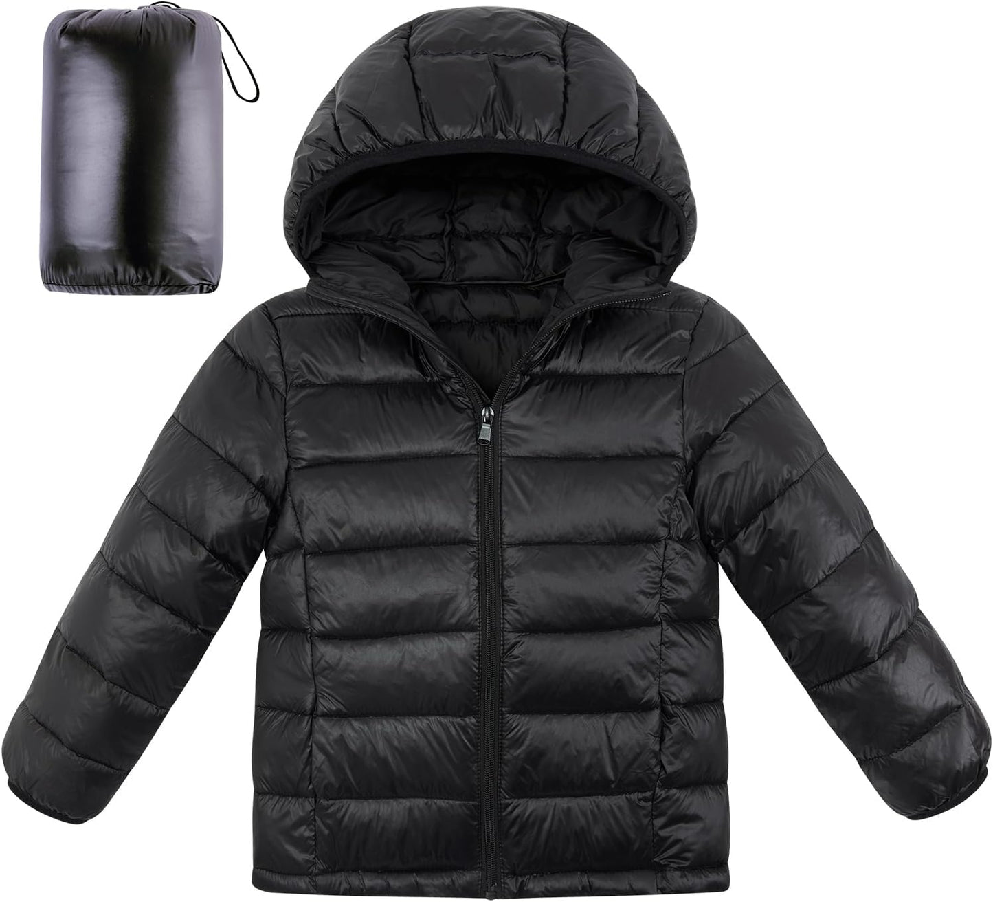 Enlifety Girls Winter Coat Packable Lightweight Hooded Jacket
