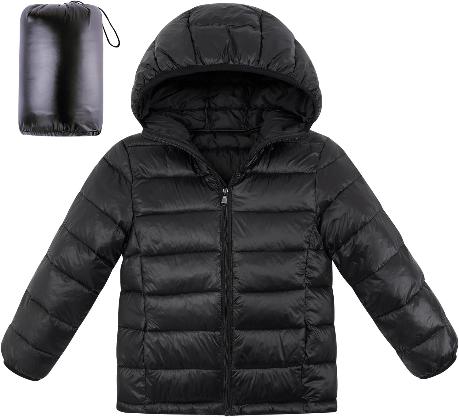 Enlifety Girls Winter Coat Packable Lightweight Hooded Jacket