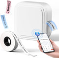 Label Maker Machine with Tape Bluetooth Mini Label Maker - Portable