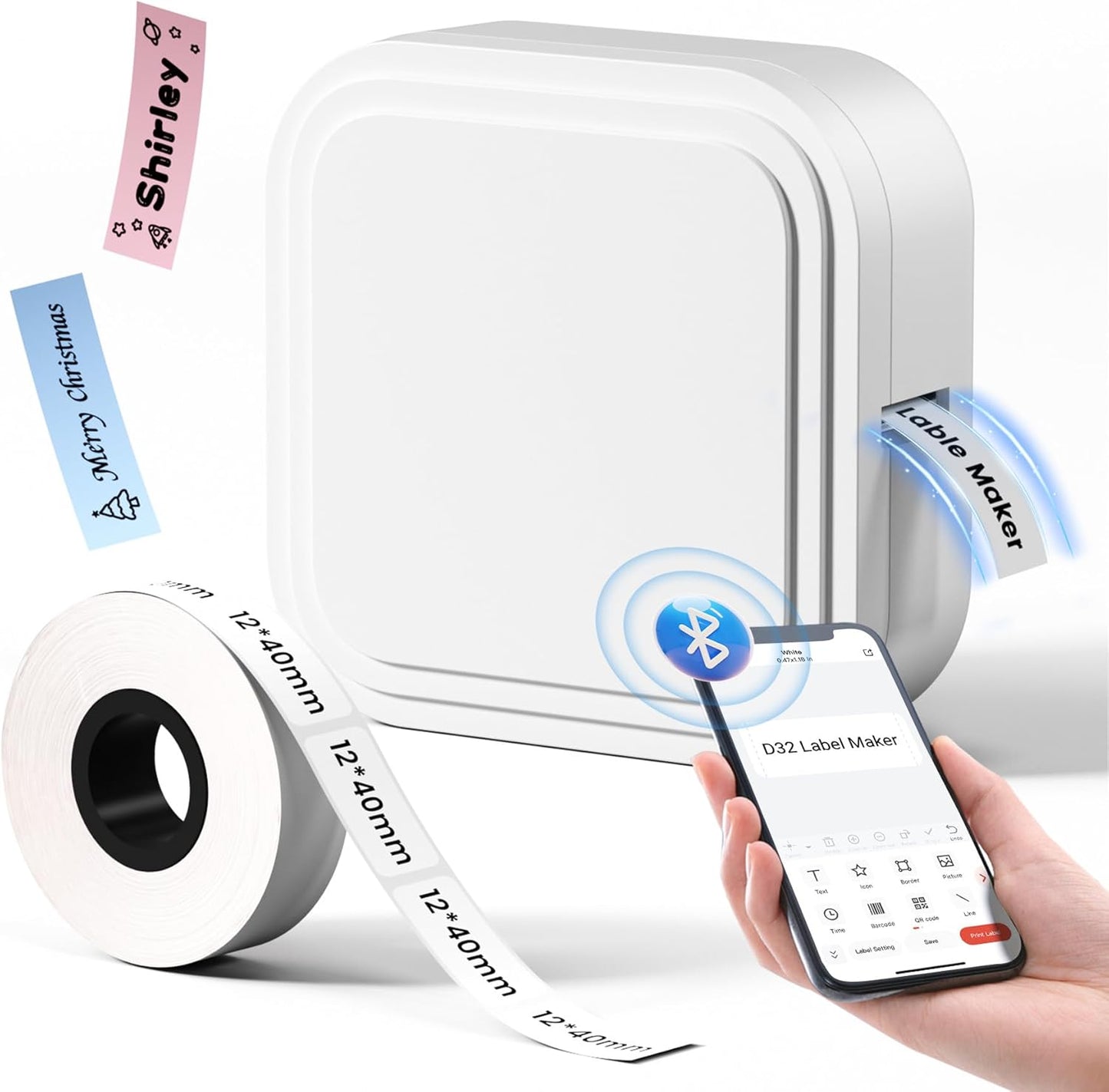Bluetooth Mini Label Maker for Organization