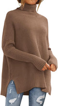 EFAN Women's Turtleneck Oversized Sweater Tunic - Cozy Casual Look