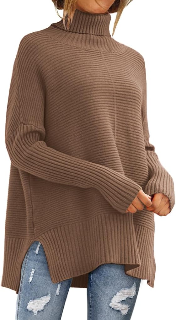EFAN Women's Turtleneck Oversized Sweaters for Trendy Fall Style