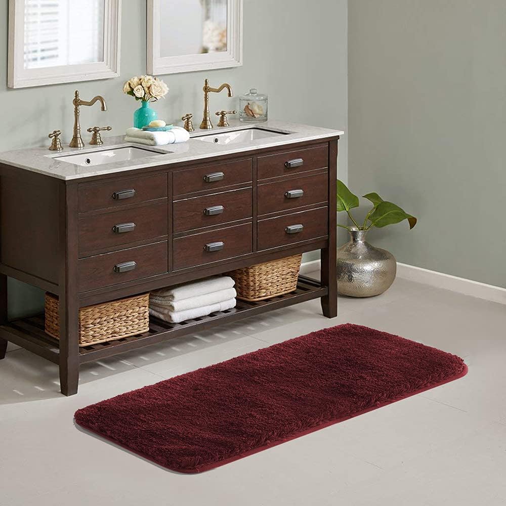 Suchtale Large Extra Soft Shaggy Bath Mat for Luxurious Comfort