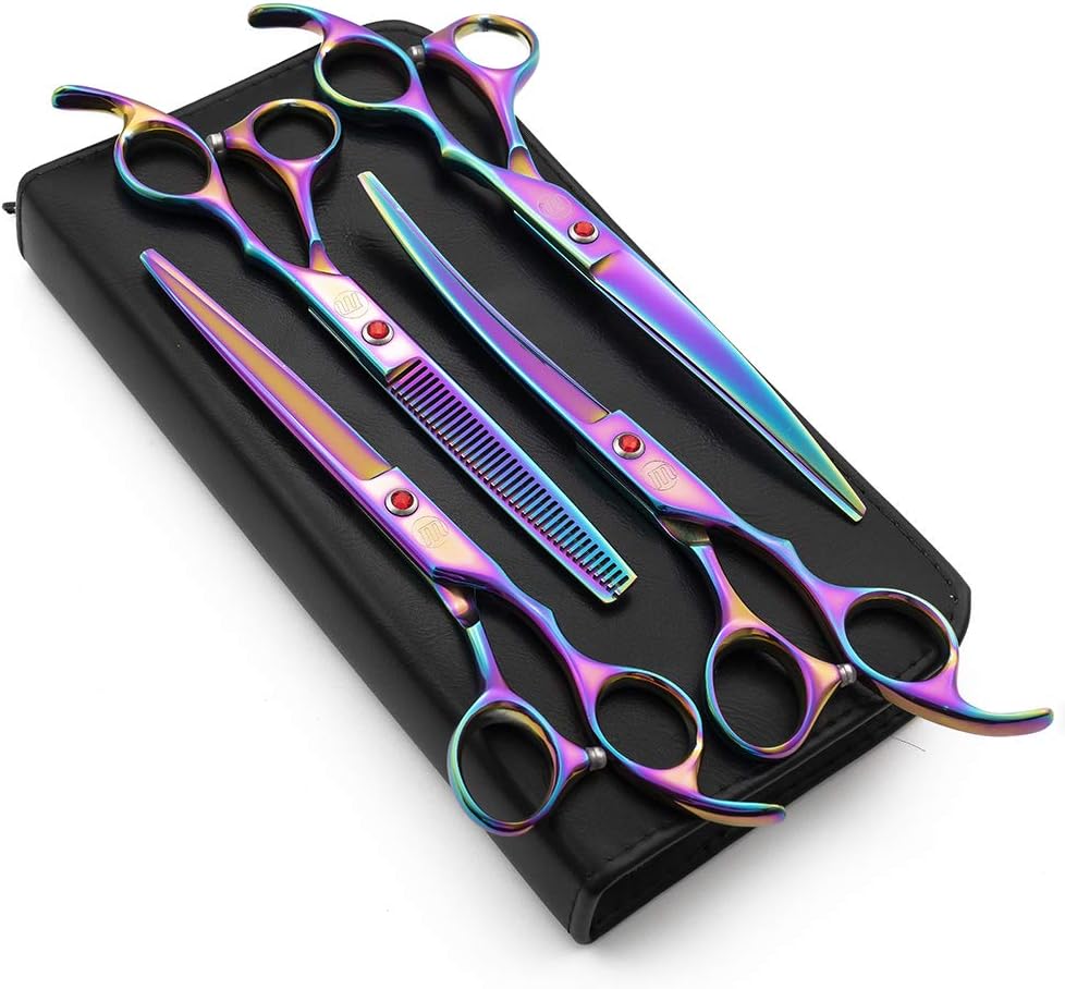 Professional 7.0 Dog Grooming Scissors Set for Pets Care