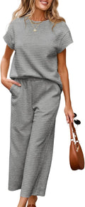 SHEWIN Womens Two Piece Fall Outfits Sweatsuit Set - Comfortable