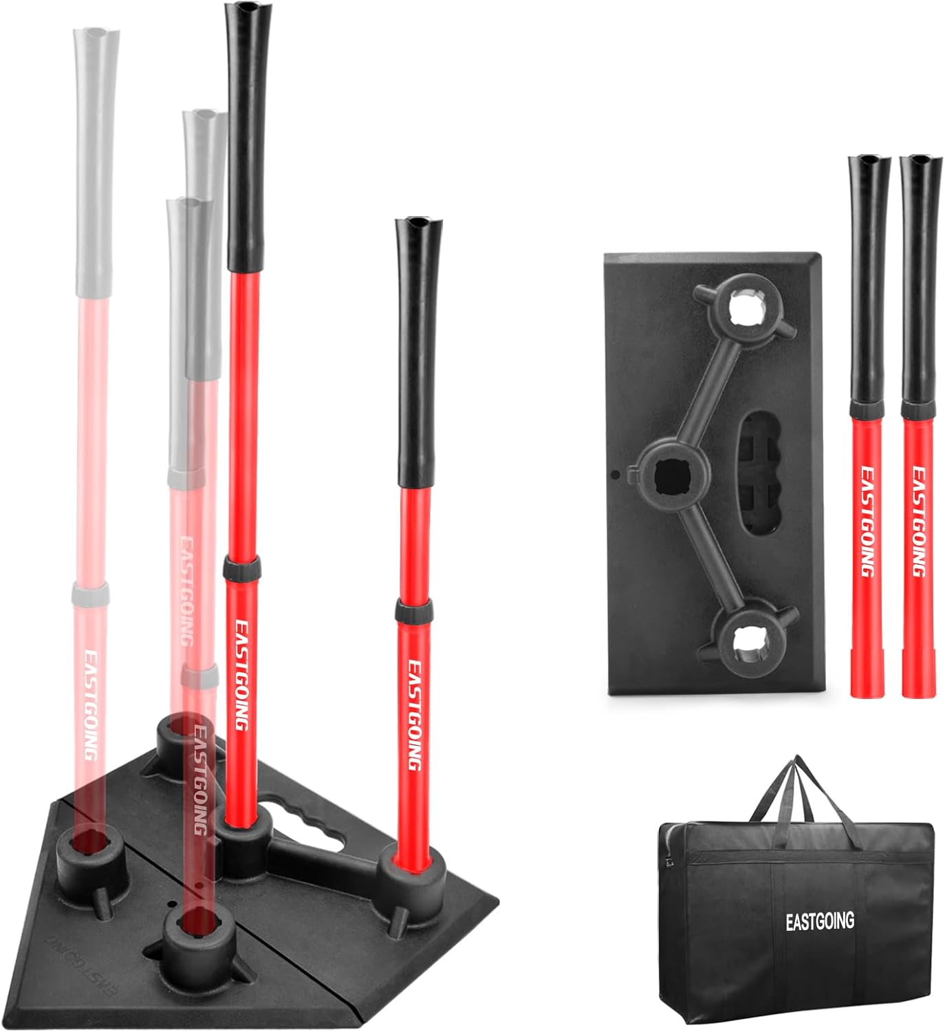 Eastgoing Heavy Duty Portable Batting Tee for All Ages Players