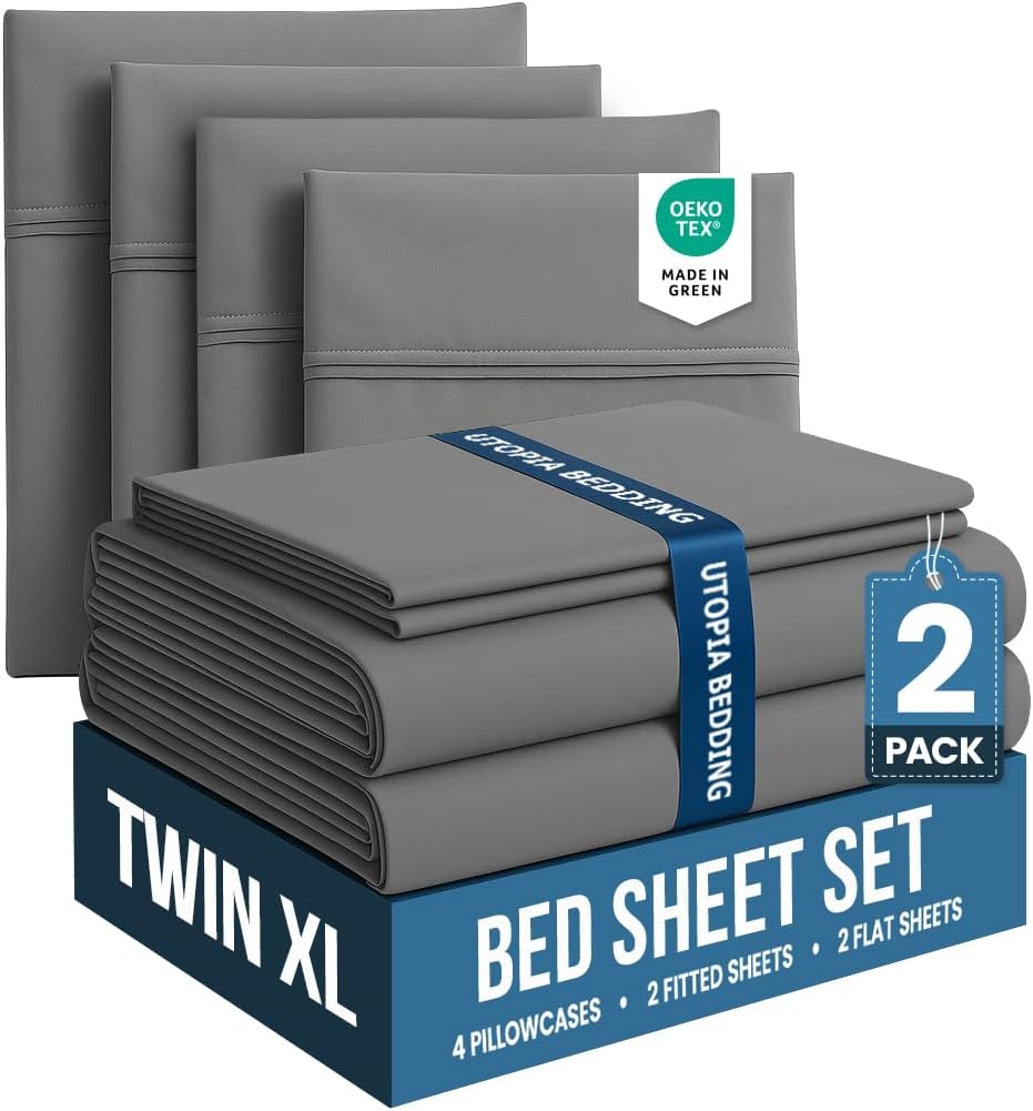 Utopia Bedding Twin XL Bed Sheets Set - Soft & Durable Sheets