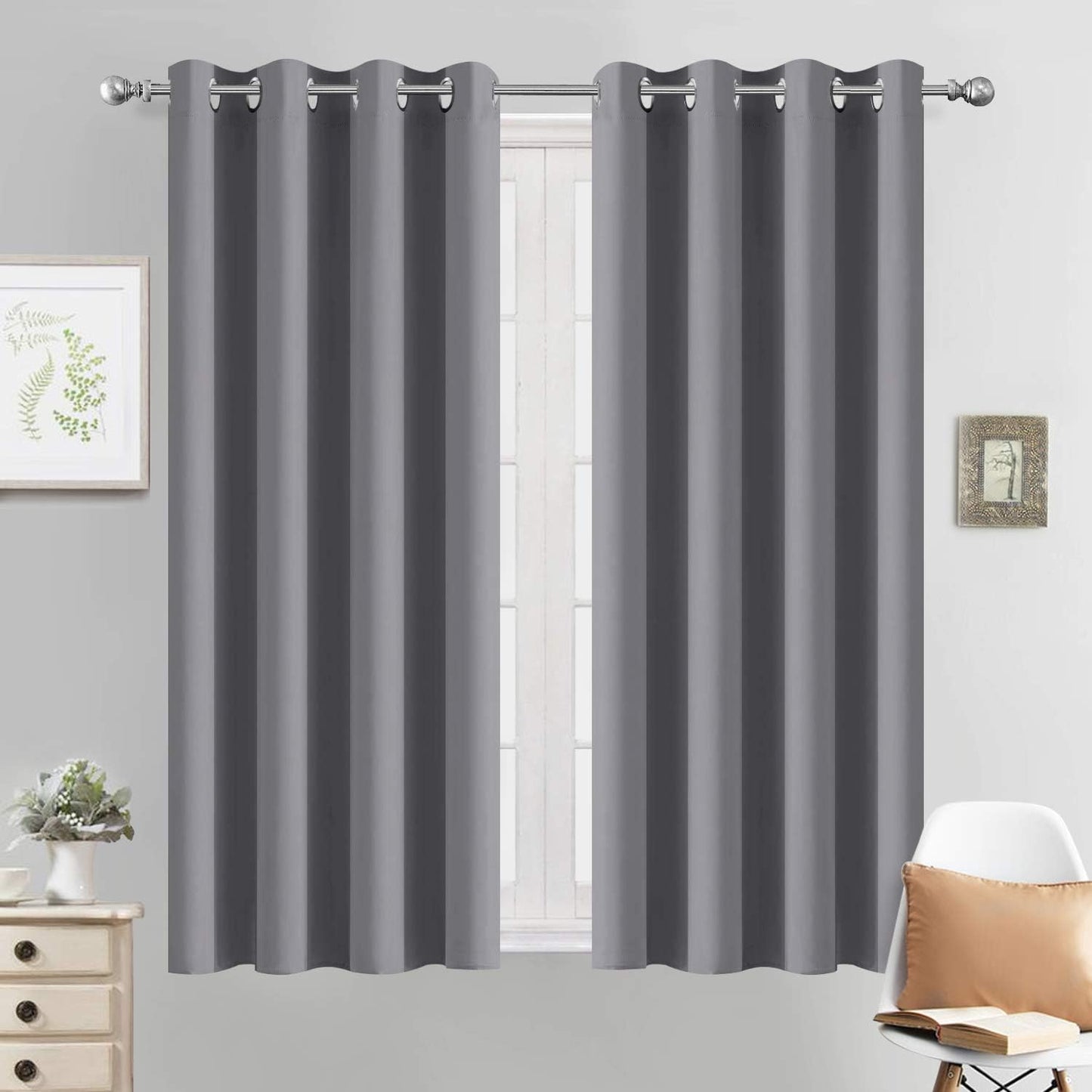 Yakamok Grommet Room Darkening Thermal Insulated Curtains