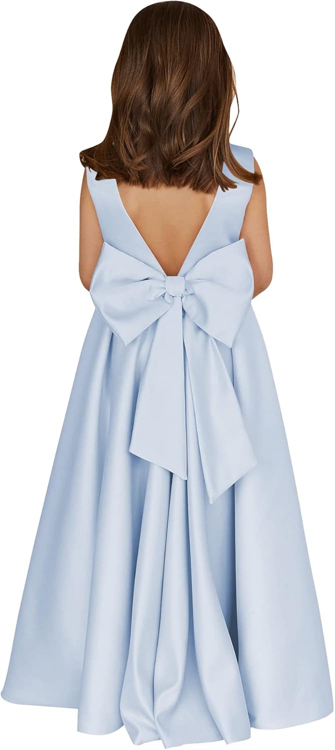 Elegant Satin Flower Girl Dresses for Weddings and Special Events