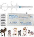 100 Packs 1.25x7mm Pet Microchip 134.2khz FDX-B - Bulk ID Chips