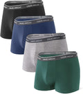 Mens Trunks Underwear Bamboo Rayon Trunks for Men - Soft Breathable