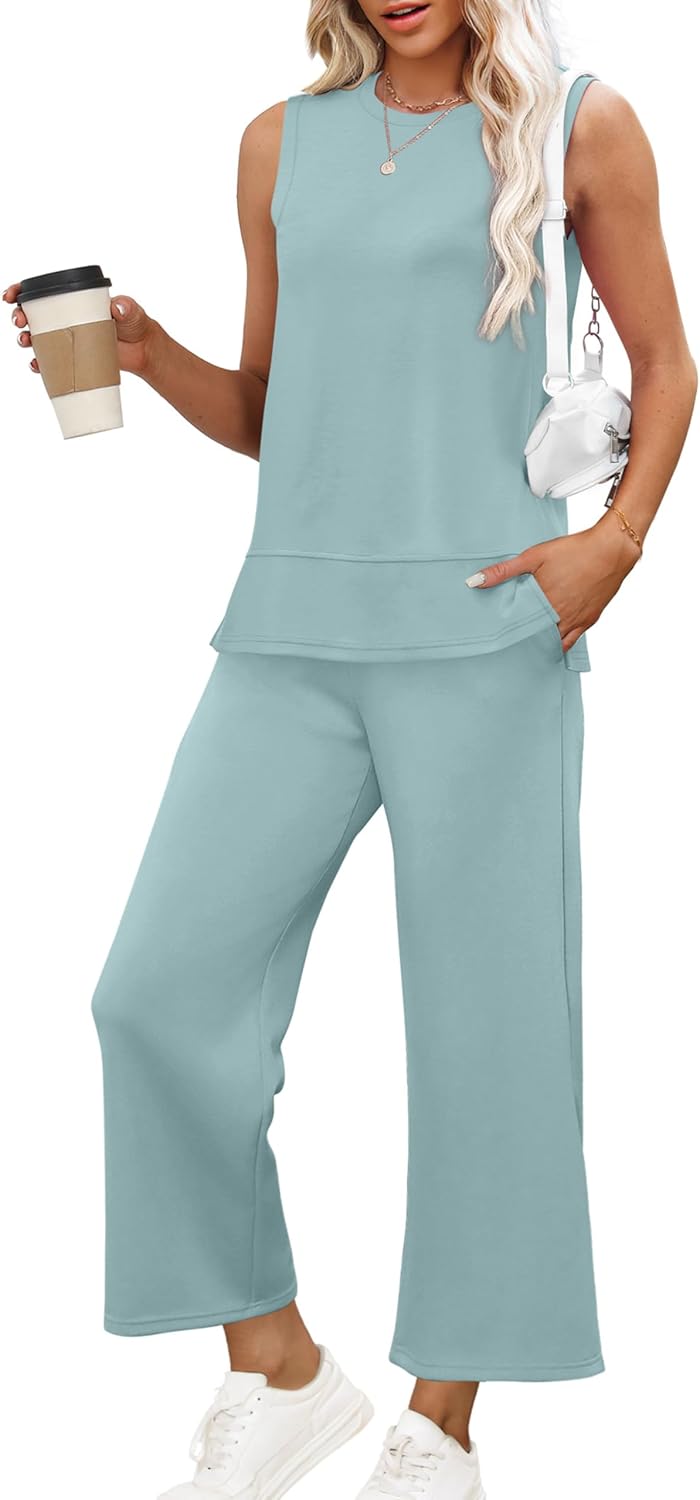 XIEERDUO Women's Summer Travel Tracksuit Comfy Loungewear Set