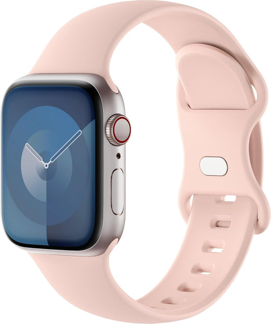 Ultra-Soft Silicone Band for Apple Watch, Sporty Style