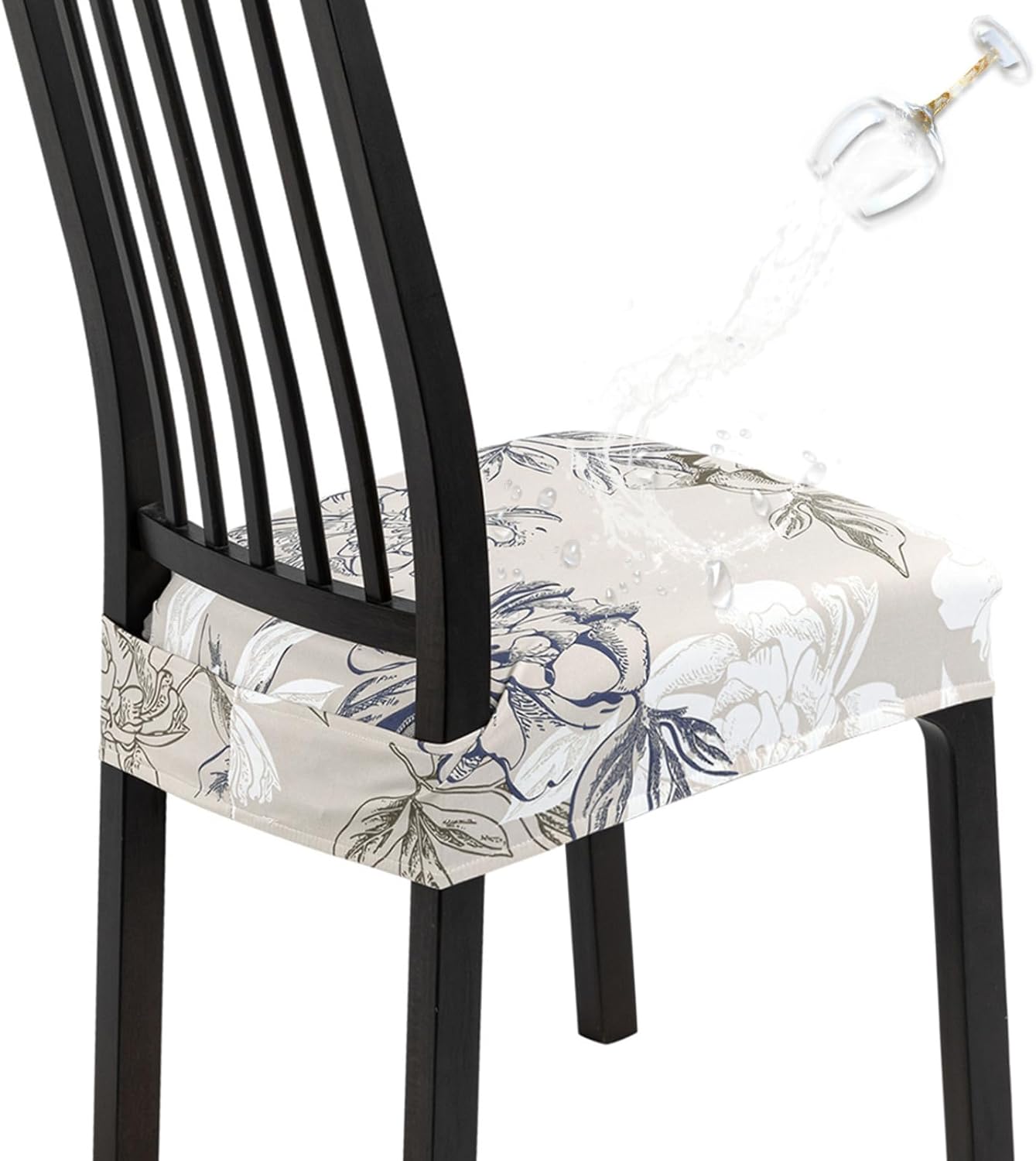 SearchI Waterproof Dining Chair Seat Covers Set of 6