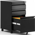3 Drawer Mobile File Cabinet Under Desk Metal Filing Cabinet