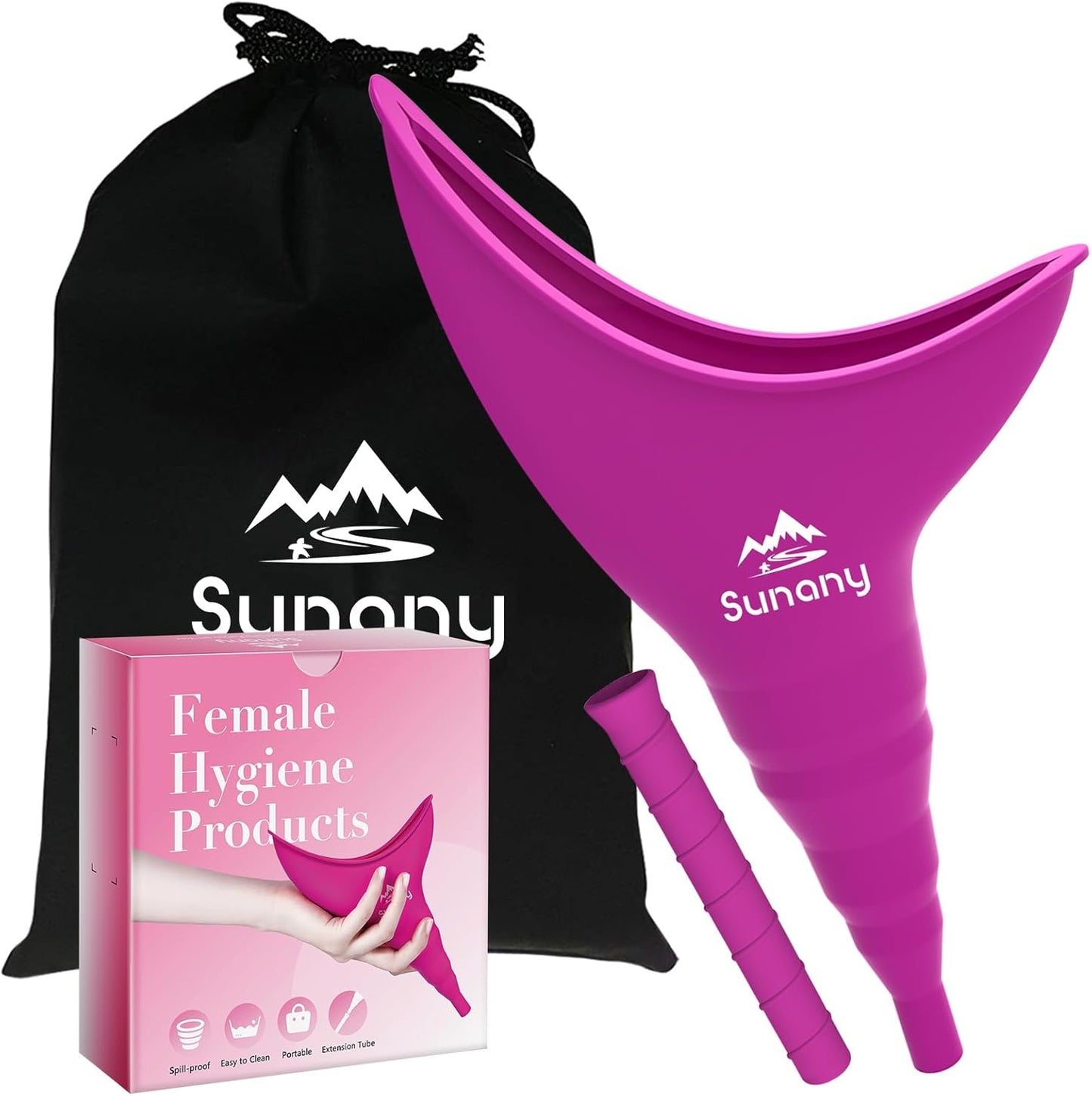 Sunany Reusable Female Urinal - Stand & Go Anywhere!