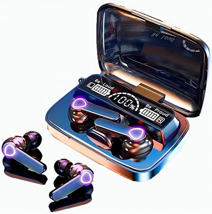 Waterproof Wireless Earbuds - 3D Stereo Sound - LED Display