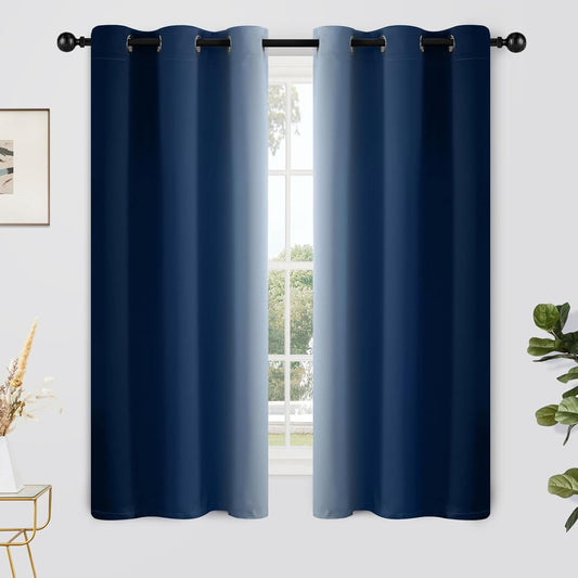 Yakamok Light Blocking Ombre Curtains for Elegant Room Decor
